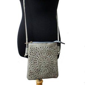 Laser Cut Boho Vibe Patterned Mandala Cross Body Bag